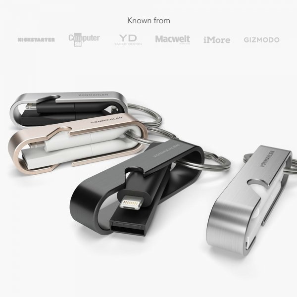 High Six All-in-One Backup Cable Silver Vit