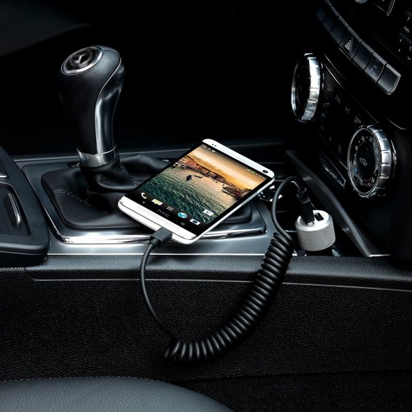 Highway Max Billaddare med Micro USB och Dubbla Kontakter