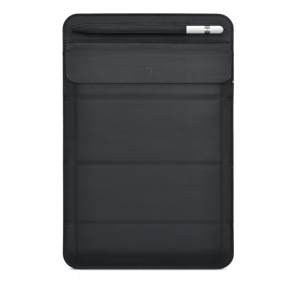 iPad 11 Tum Vikbar Sleeve Äkta Läder Svart