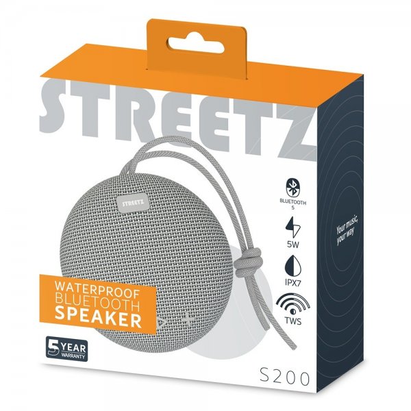Högtalare S200 Waterproof Bluetooth Speaker Grå
