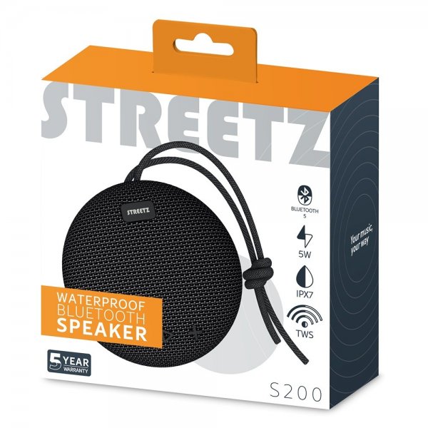 Högtalare S200 Waterproof Bluetooth Speaker Svart