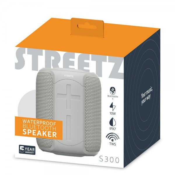 Högtalare S300 Waterproof Bluetooth Speaker Grå