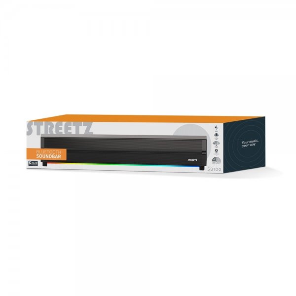 Högtalare SB100 Bluetooth Soundbar Svart