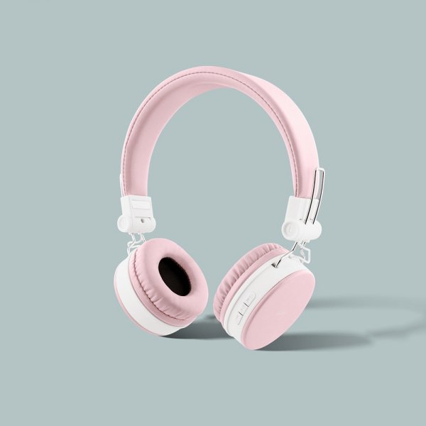 Hörlurar BT200 Wireless Headphones Rosa