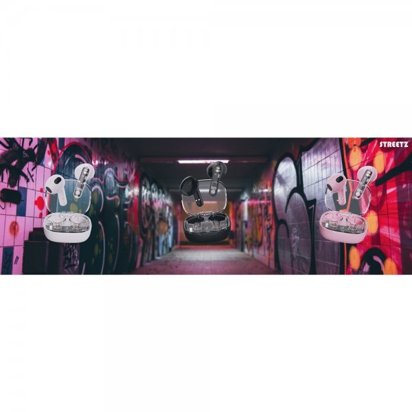 Hörlurar T150 Transparent True Wireless Earbuds Svart