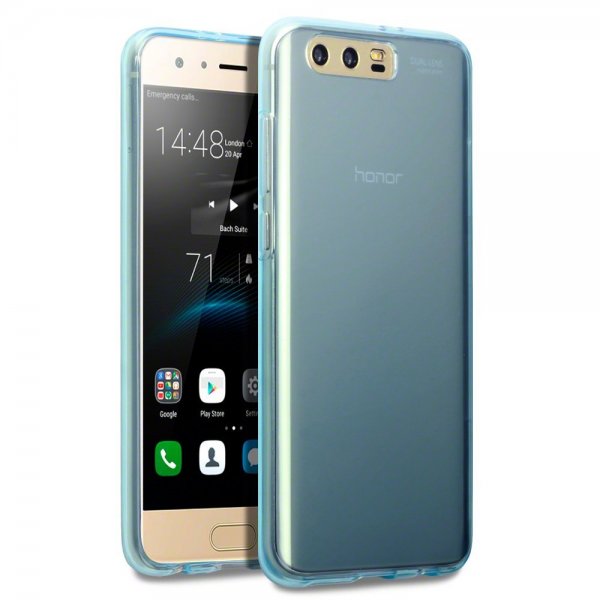 Huawei Honor 9 Mobilskal TPU Transparent Blå