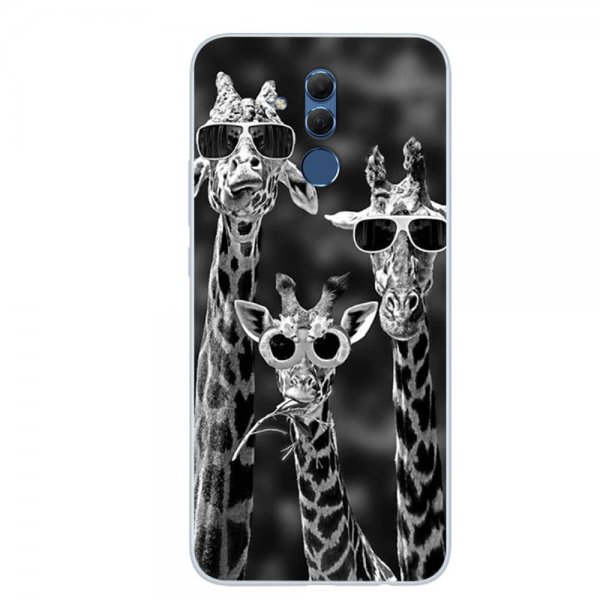 Huawei Mate 20 Lite Skal TPU Motiv Coola Giraffer