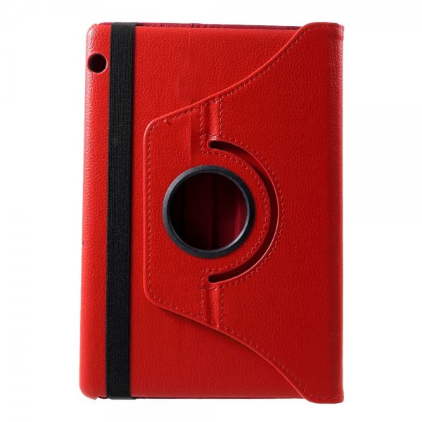 Huawei MediaPad T5 10 Fodral 360 Grader Vridbar Röd