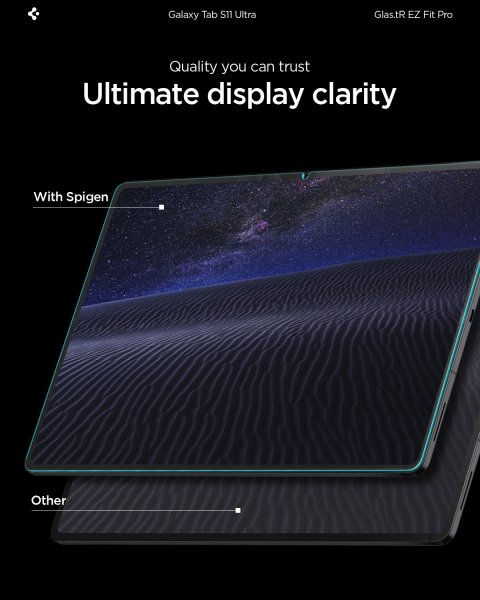 Samsung Galaxy Tab S11 Ultra Skärmskydd GLAS.tR EZ Fit Pro