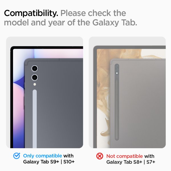 Samsung Galaxy Tab S9 Plus/Galaxy Tab S10 Plus Skärmskydd GLAS.tR EZ Fit