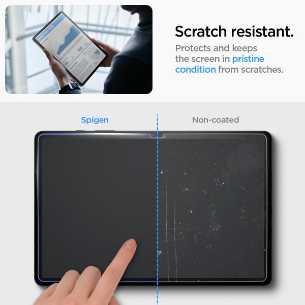 Samsung Galaxy Tab S9 Plus/Galaxy Tab S10 Plus Skärmskydd GLAS.tR EZ Fit