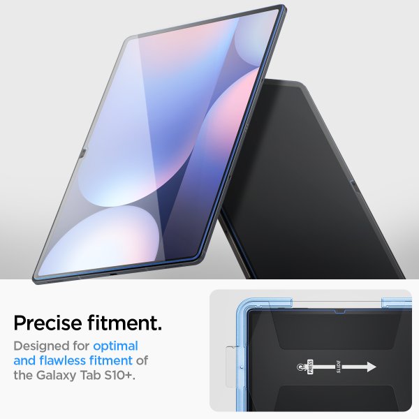 Samsung Galaxy Tab S9 Plus/Galaxy Tab S10 Plus Skärmskydd GLAS.tR EZ Fit