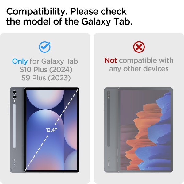 Samsung Galaxy Tab S9 Plus/Galaxy Tab S10 Plus Fodral Ultra Hybrid Pro Svart
