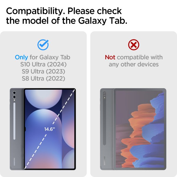 Samsung Galaxy Tab S8 Ultra/S9 Ultra/S10 Ultra Skal Thin Fit Pro Svart