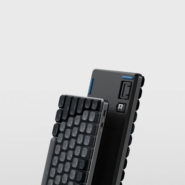 SM1 Slim Mekaniskt Bluetooth Tangentbord Mörkgrå