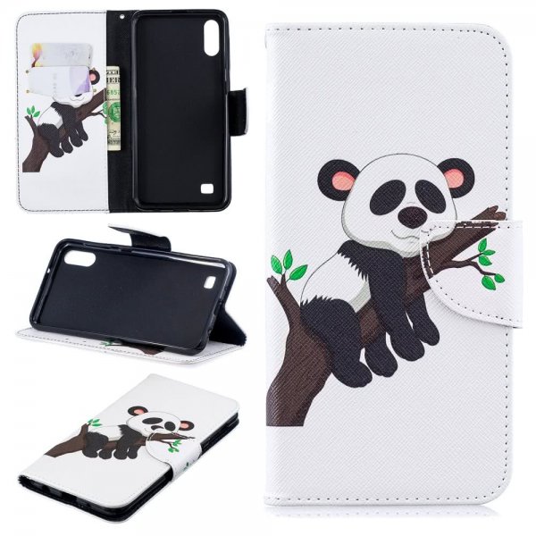 Samsung Galaxy A10 Plånboksfodral Motiv Panda på Träd