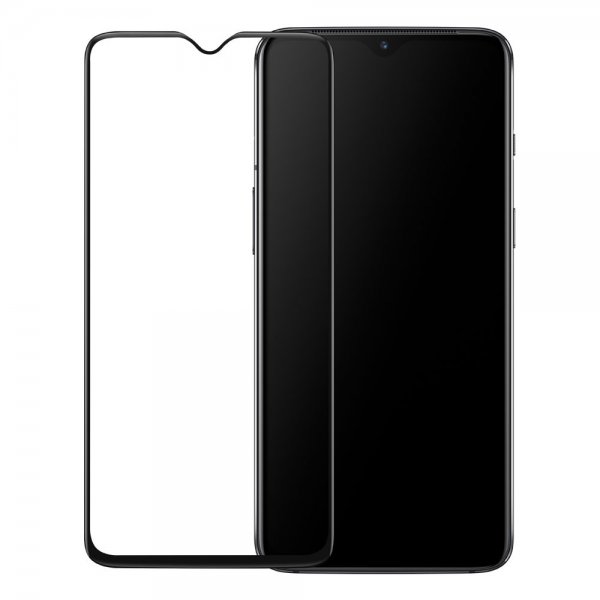 OnePlus 7 Original Skärmskydd Härdat Glas Full Size Svart