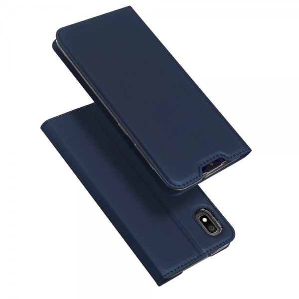 Samsung Galaxy A10 Fodral Skin Pro Series Kortfack Mörkblå
