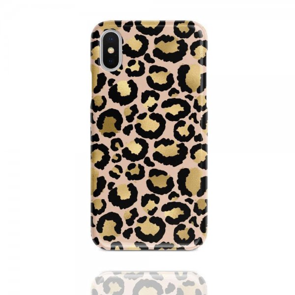 iPhone X/Xs Skal TPU Gold Leopard