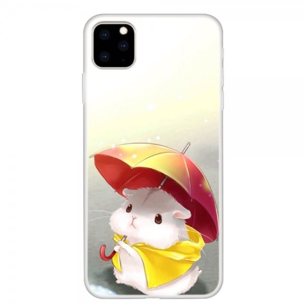 iPhone 11 Pro Skal TPU Motiv Hamster med Paraply
