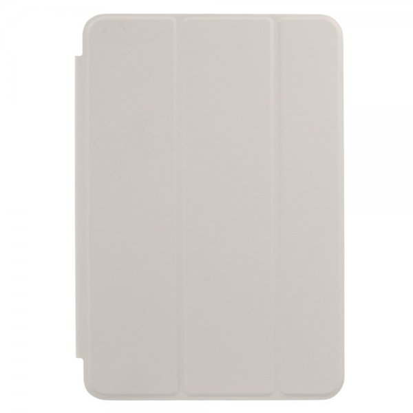 iPad Mini 4 Smart Fodral Stativfunktion PU-läder Gräddvit