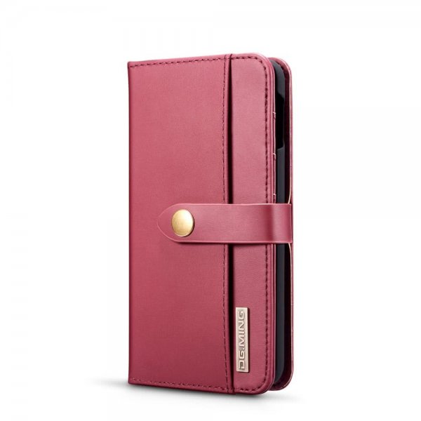 Samsung Galaxy S10E Plånboksfodral Löstagbart Skal Kortfack Utsida Röd