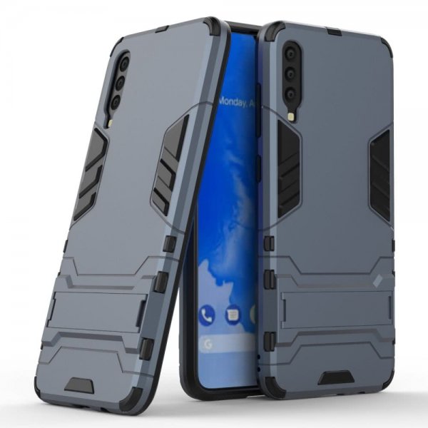Samsung Galaxy A70 Skal Armor TPU Hårdplast Mörkblå