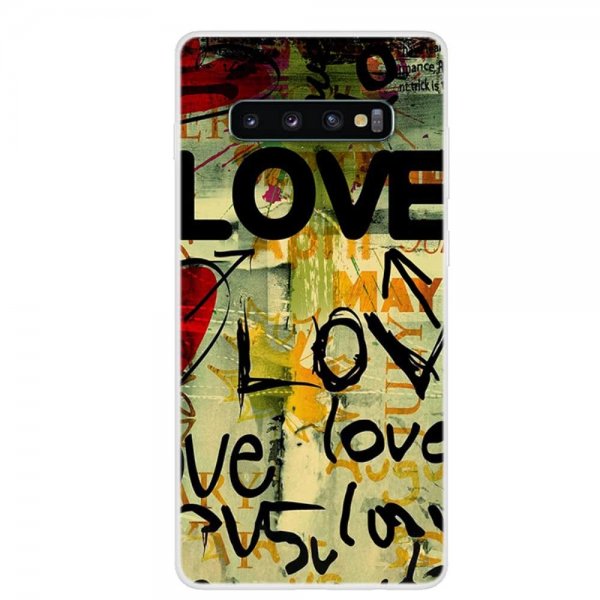 Samsung Galaxy S10 Skal TPU Motiv Love