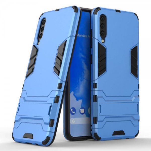 Samsung Galaxy A70 Skal Armor TPU Hårdplast Ljusblå
