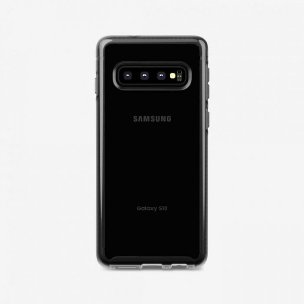 Samsung Galaxy S10 Skal Pure Tint Hårdplast Transparent Svart