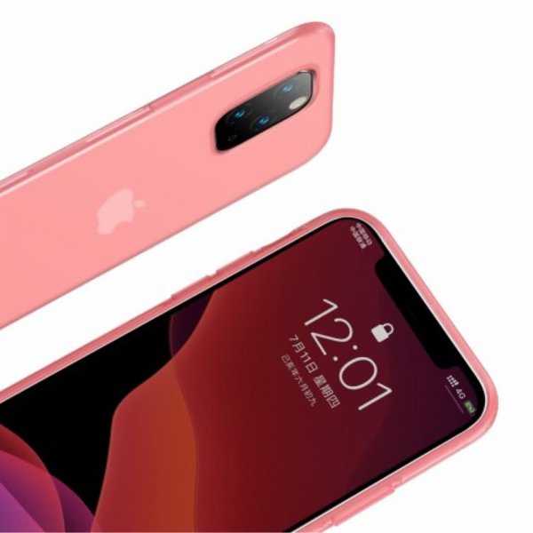 iPhone 11 Skal Jelly Liquid Silica Gel Rosa