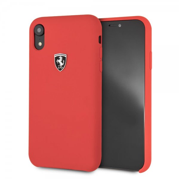 iPhone Xr Skal Silikon med Logo Röd