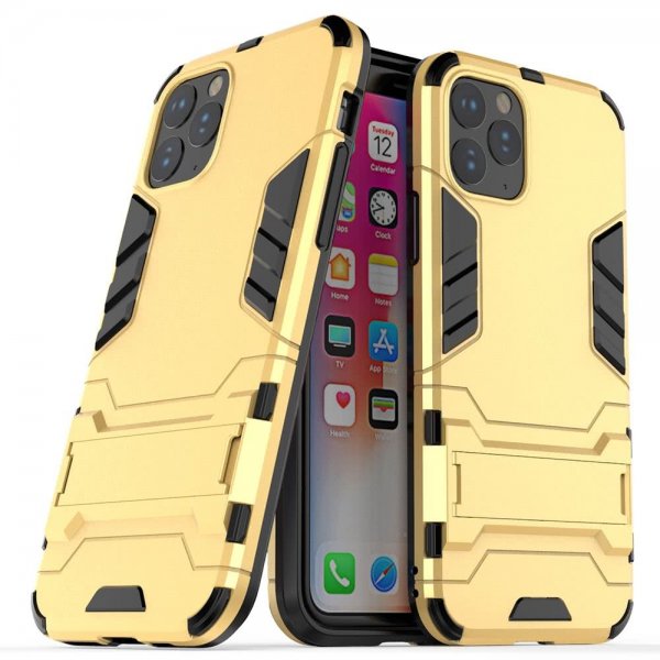 iPhone 11 Pro Max Skal Armor Stativfunktion Hårdplast Guld