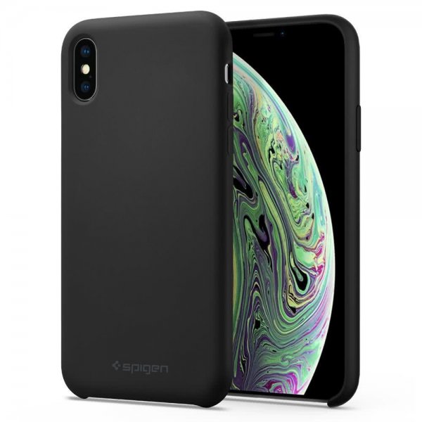 iPhone X/Xs Skal Silicone Fit Svart