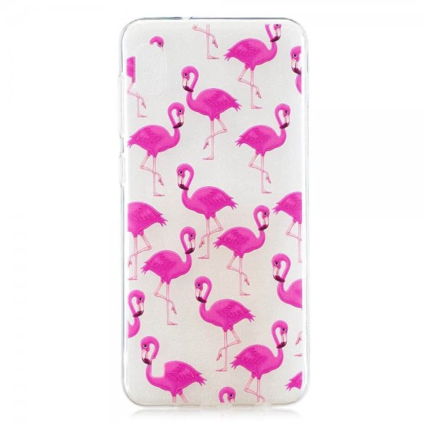 Samsung Galaxy A10 Skal TPU Motiv Flamingos