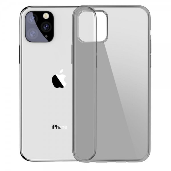 iPhone 11 Pro Max Skal Simple Series TPU Transparent Svart