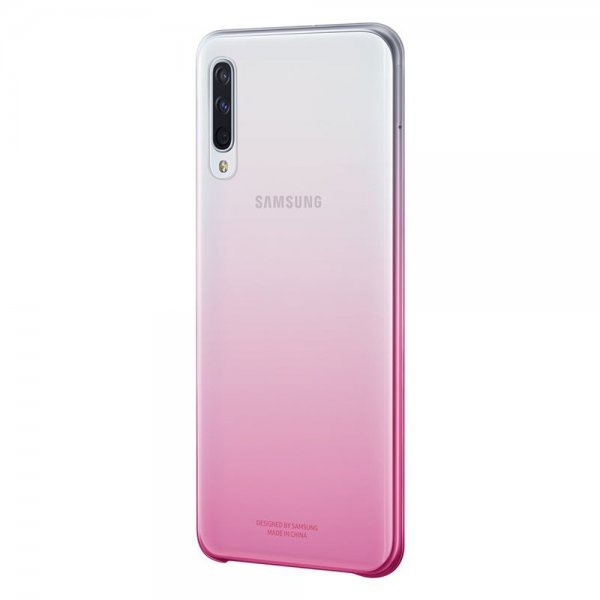 Original Galaxy A50 Skal Gradation Cover Rosa
