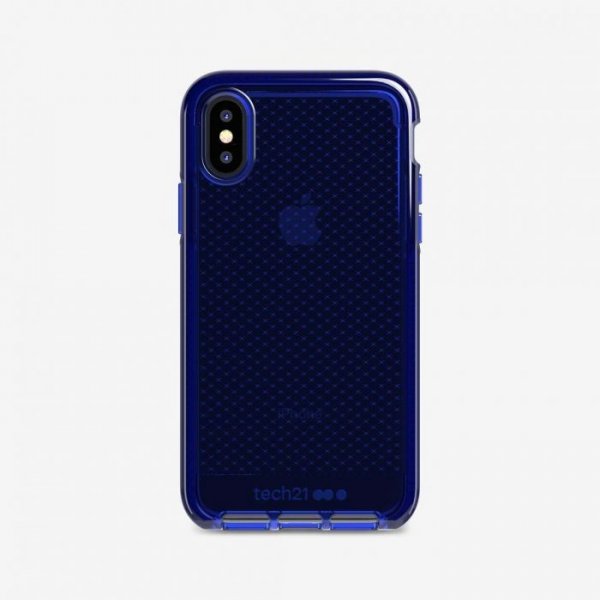 iPhone X/Xs Skal Evo Check TPU Transparent Blå