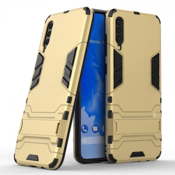 Samsung Galaxy A70 Skal Armor TPU Hårdplast Guld