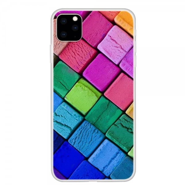 iPhone 11 Pro Skal TPU Motiv Färgglada Kuber