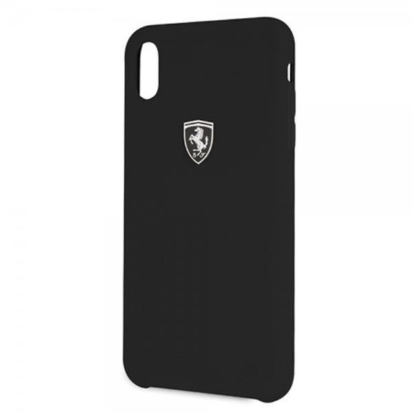 iPhone Xs Max Skal Sillikon Ferrari Logo Svart