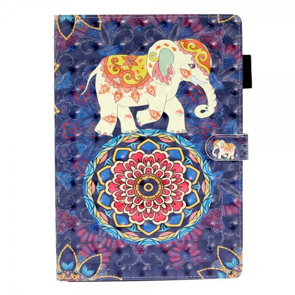 iPad 10.2 Fodral Motiv Elefant och Mandala