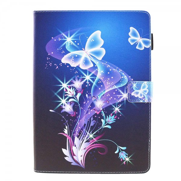 iPad 10.2 Fodral Motiv Fjärilar och Blomma