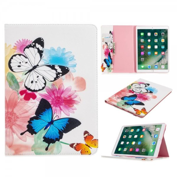iPad 10.2 Fodral Motiv Livfulla Fjärilar