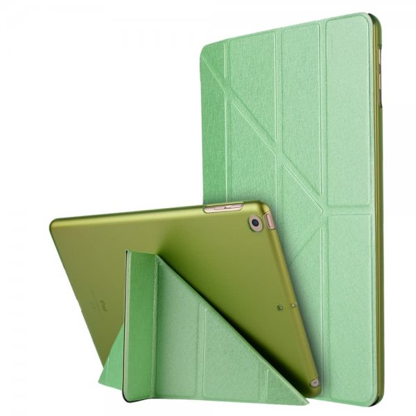 iPad 10.2 Fodral Origami Silktextur Grön