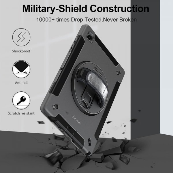 iPad 10.2 (gen 7/8/9) Skal Rugged Case Grip Svart