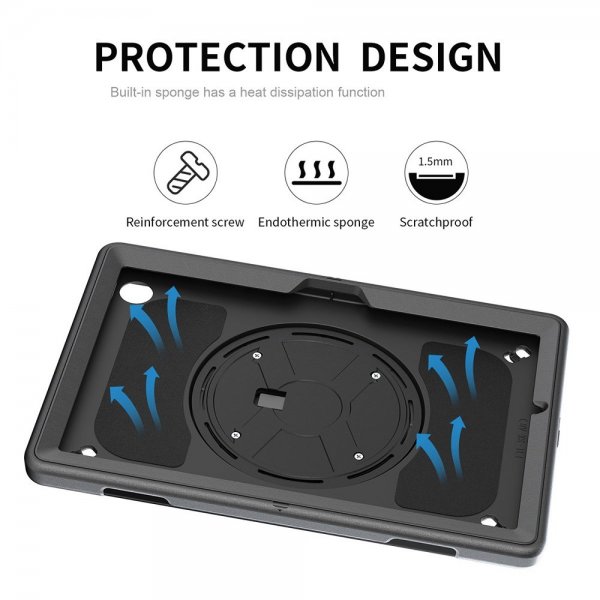 iPad 10.2 (gen 7/8/9) Skal Rugged Case Grip Svart