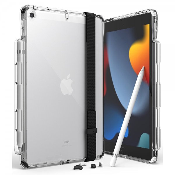 iPad 10.2 Skal Fusion+ Strap Combo Svart