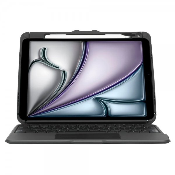 iPad 10.9/11/Air 10.9/Air 11/Pro 11 Fodral med Tangentbord VersaVu Bluetooth Keyboard Case Nordic Svart