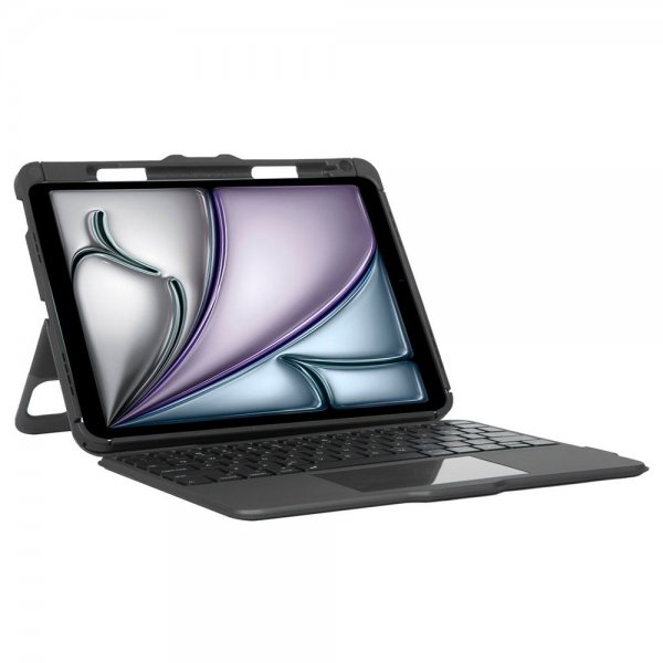iPad 10.9/11/Air 10.9/Air 11/Pro 11 Fodral med Tangentbord VersaVu Bluetooth Keyboard Case Nordic Svart